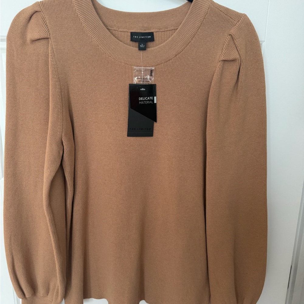 The Limited Camel Knit Pullover